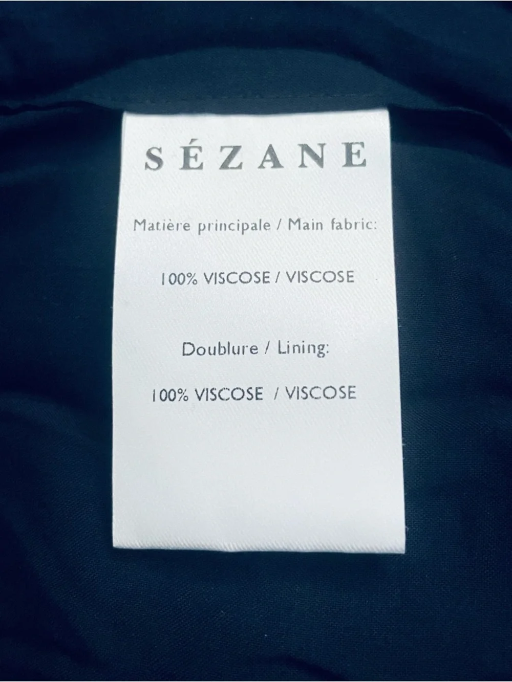 NWT Sezane Navy Daisy Wrap Miniskirt Jupe Pacome Fond Bleu Size 42/10